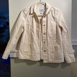 Old Navy cream jean jacket